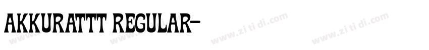 AkkuratTT Regular字体转换 AkkuratTT Regular字体转换